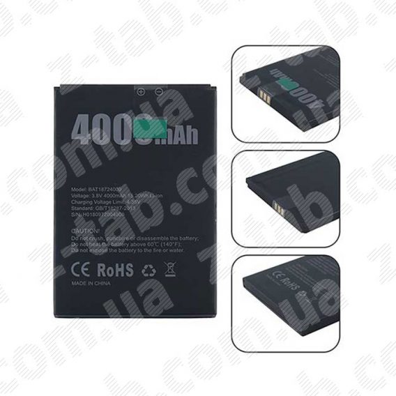 Батарея, аккумулятор doogee x70 4000mAh