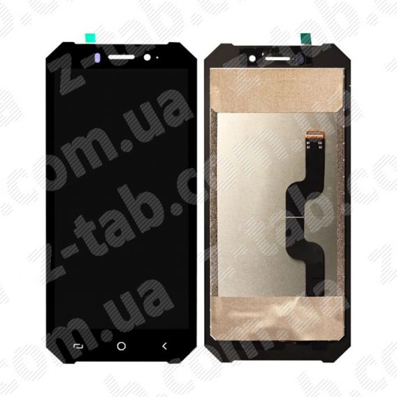 Модуль, дисплей+сенсор ulefon armor x2 черный