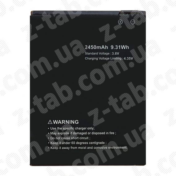 Батарея, аккумулятор ergo f502 platinum (2450mah)