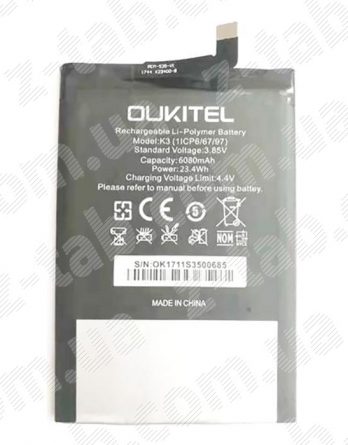 Батарея, аккумулятор oukitel k3 / k3 pro