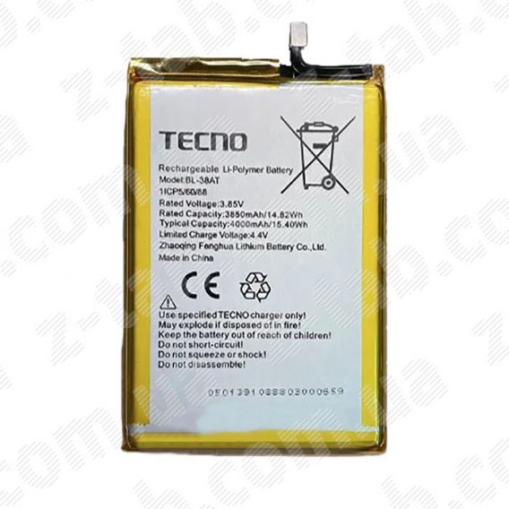 Батарея, аккумулятор tecno pop 2 power b1p (bl-38at)