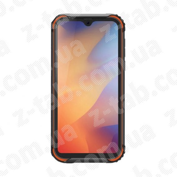 Модуль, дисплей+сенсор blackview bv5900 в рамке оранжевый