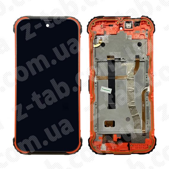 Модульный дисплей+сенсор blackview bv5900 в рамке оранжевый