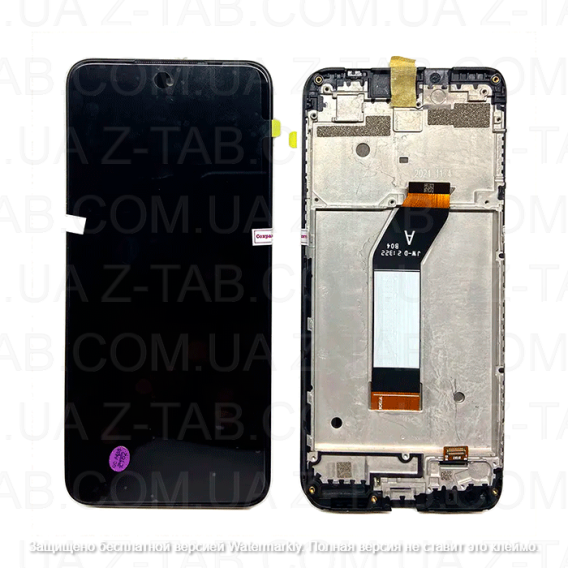 Модуль, дисплей+сенсор Ulefone Note 13P в рамке черный