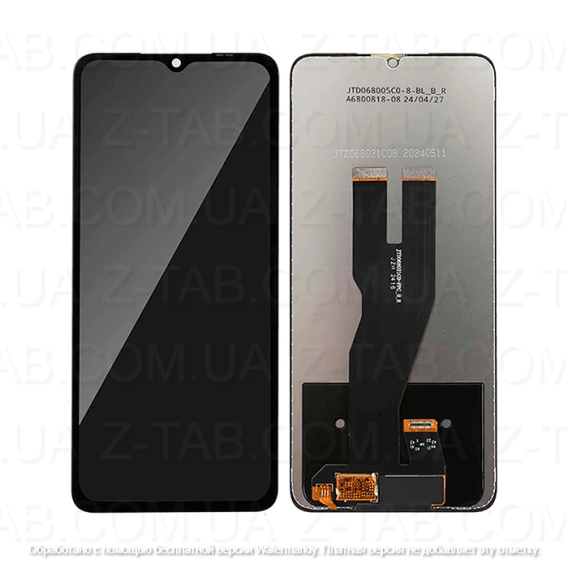 Модуль, дисплей+сенсор oukitel c50 черный