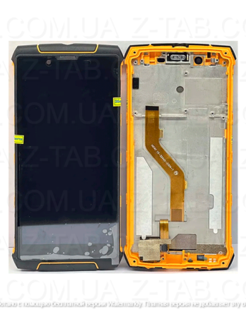 Модуль, дисплей+сенсор Cubot King Kong 3 оранжевый в рамке